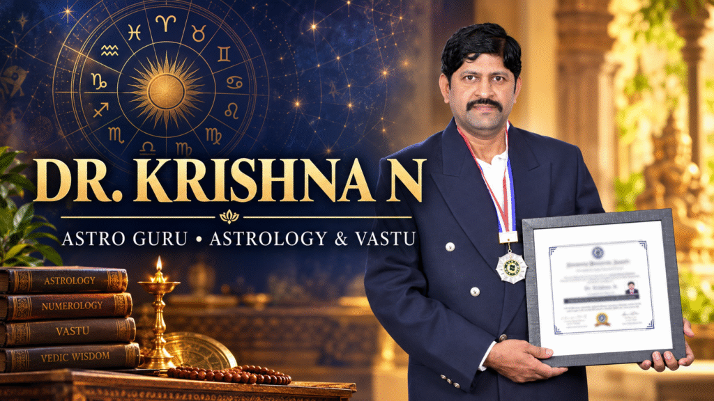 Dr. Krishna N Astrology: The Journey of Astro Guru, His Awards and Achievements